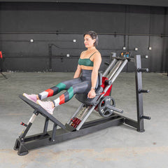 Power Leverage V2 Hack Squat / Calf Raise - Muscle D Fitness - Machine Horizon