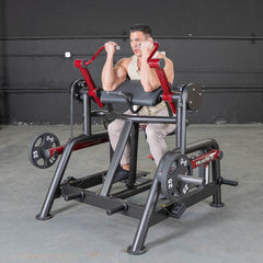 Power Leverage V2 Iso Lateral Biceps Curl / Preacher Curl - Muscle D Fitness - Machine Horizon