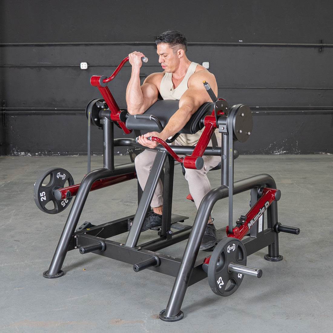 Power Leverage V2 Iso Lateral Biceps Curl / Preacher Curl - Muscle D Fitness - Machine Horizon Power Leverage V2 Iso Lateral Biceps Curl / Preacher Curl - Muscle D Fitness - Machine Horizon