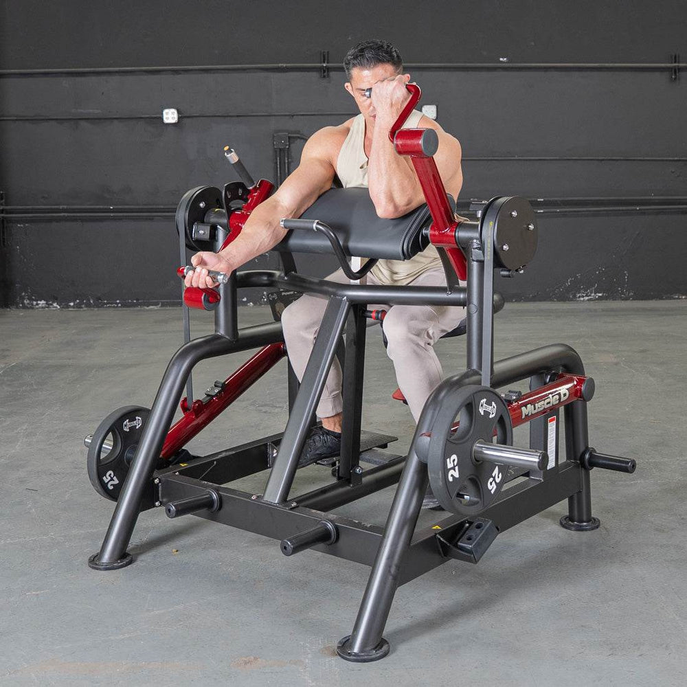 Power Leverage V2 Iso Lateral Biceps Curl / Preacher Curl - Muscle D Fitness - Machine Horizon
