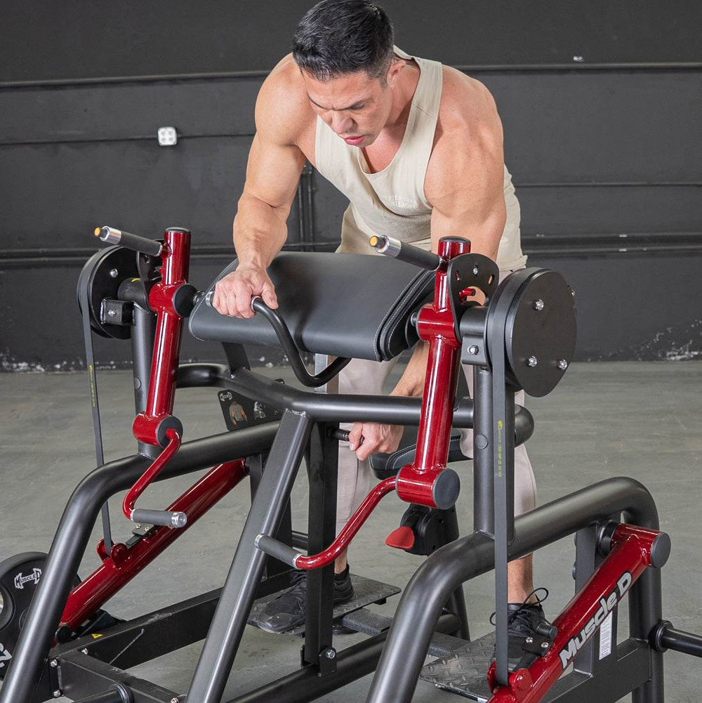 Power Leverage V2 Iso Lateral Biceps Curl / Preacher Curl - Muscle D Fitness - Machine Horizon