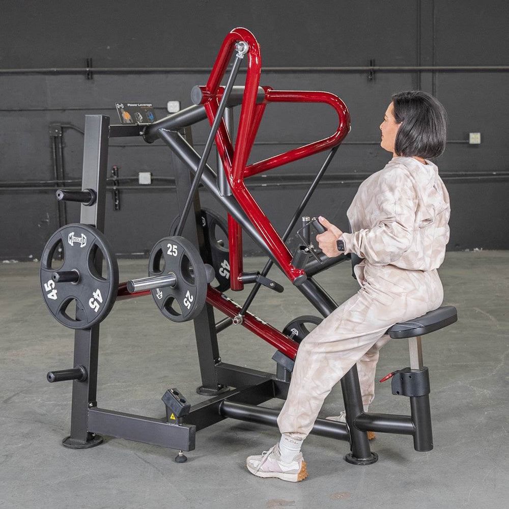 Power Leverage V2 Rotating Handle Low Row - Muscle D Fitness - Machine Horizon