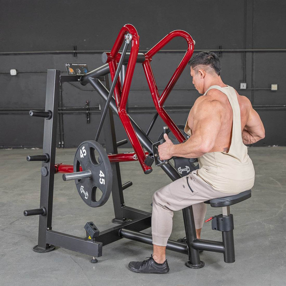 Power Leverage V2 Rotating Handle Low Row - Muscle D Fitness - Machine Horizon