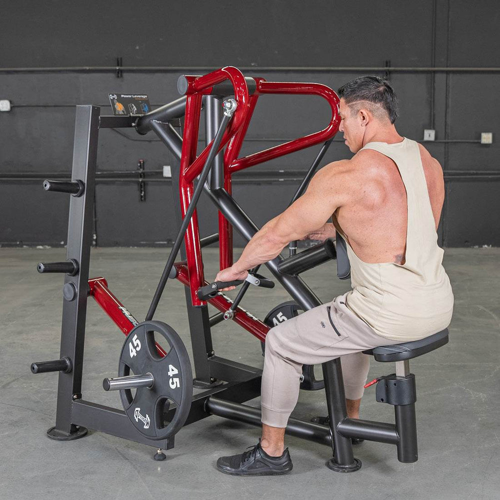 Power Leverage V2 Rotating Handle Low Row - Muscle D Fitness - Machine Horizon