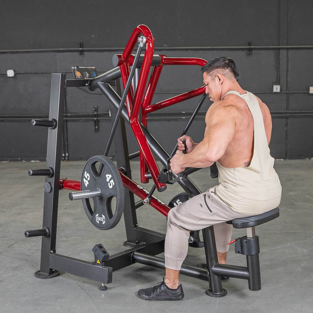 Power Leverage V2 Rotating Handle Low Row - Muscle D Fitness - Machine Horizon