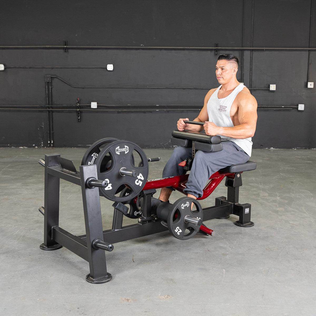 Power Leverage V2 Seated Calf / Tib - Muscle D Fitness - Machine Horizon Power Leverage V2 Seated Calf / Tib - Muscle D Fitness - Machine Horizon