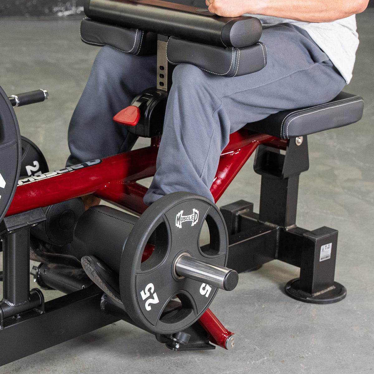 Power Leverage V2 Seated Calf / Tib - Muscle D Fitness - Machine Horizon Power Leverage V2 Seated Calf / Tib - Muscle D Fitness - Machine Horizon
