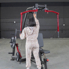 Power Leverage V2 Seated Pec Fly / Rear Delt Combo - Plate Loaded - Weight Storage Included - Machine Horizon