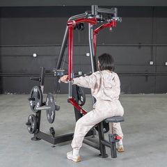 Power Leverage V2 Seated Pec Fly / Rear Delt Combo - Plate Loaded - Weight Storage Included - Machine Horizon
