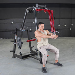 Power Leverage V2 Seated Pec Fly / Rear Delt Combo - Plate Loaded - Weight Storage Included - Machine Horizon