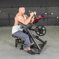 Power Leverage V2 Biceps Curl / Preacher Curl - Muscle D Fitness - Machine Horizon