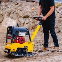 Tomahawk 6.5 HP Honda Reverse Hydraulic Plate Compactor for Asphalt, Aggregate, Cohesive Soil Compaction - Machine Horizon