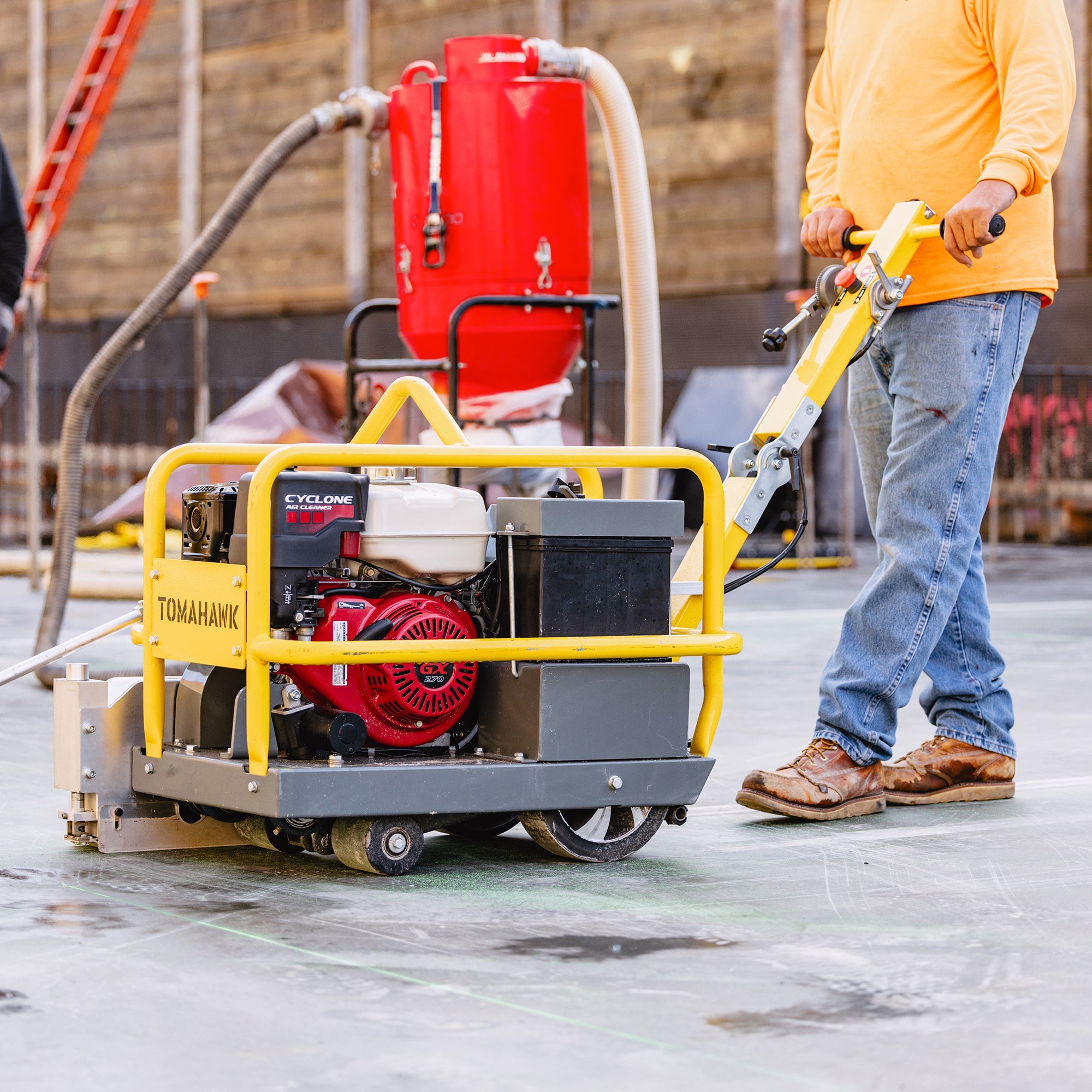 Tomahawk 10" Early Entry Green Concrete Saw with 13 HP Honda GX390 Engine - Machine Horizon Tomahawk 10" Early Entry Green Concrete Saw with 13 HP Honda GX390 Engine - Machine Horizon