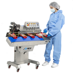 Jores Technologies Stainless Steel Digital Horizontal Continuous Band Sealer 1000I with Coder