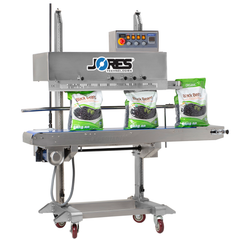 Jores Technologies 220V Stainless Steel Digital Vertical Continuous Band Sealer 1010 with Coder