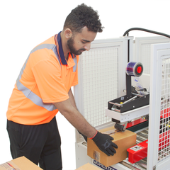 Jores Technologies Semi-Automatic Case Sealer Machine with Top / Bottom Traction