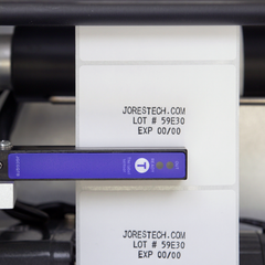 Jores Technologies Semi-Automatic Label Applicator for Round Containers with Integrated Printer