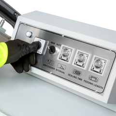 Jores Technologies Semi-Automatic Shrink Wrapping System with Pneumatic L Bar Sealer
