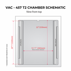 Jores Technologies Tabletop Commercial Single Chamber Vacuum Sealer with Dual 20.5” Seal Bar