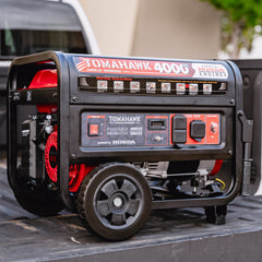 Tomahawk 4000 Watt Honda Powered Generator Portable Gas Power Professional Use - Machine Horizon