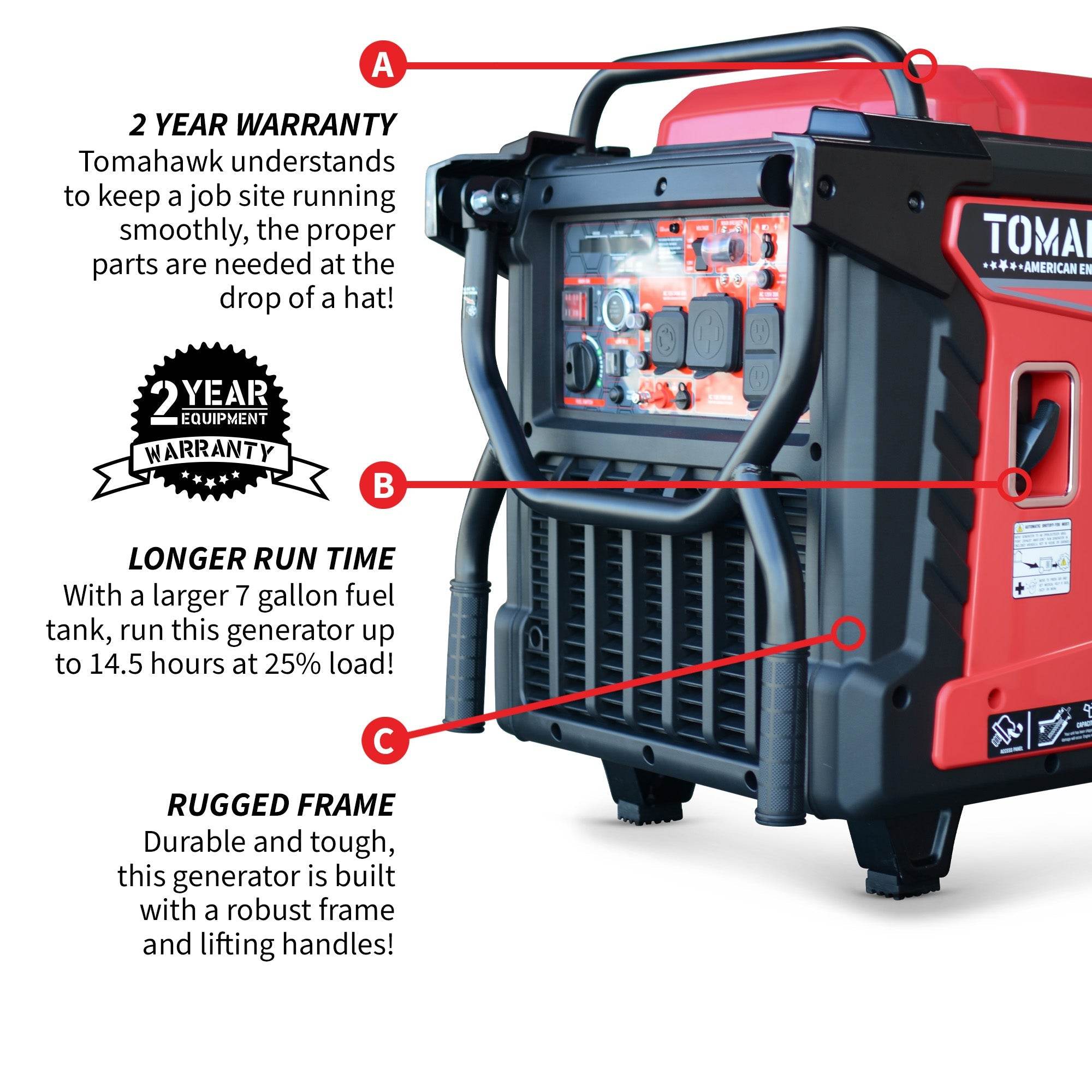Tomahawk 10,500 Watt Inverter Generator Electric Start Super Quiet Portable Gas Power Professional Use - Machine Horizon Tomahawk 10,500 Watt Inverter Generator Electric Start Super Quiet Portable Gas Power Professional Use - Machine Horizon