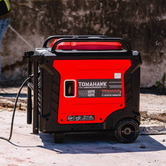 Tomahawk 10,500 Watt Inverter Generator Electric Start Super Quiet Portable Gas Power Professional Use - Machine Horizon