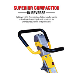 Tomahawk 6.5 HP Honda Reverse Hydraulic Plate Compactor for Soil, Aggregate, Cohesive Compaction - Machine Horizon
