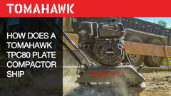 Tomahawk Vibratory Plate Compactor Tamper with Kohler Engine for Dirt Gravel Soil Compaction - Machine Horizon