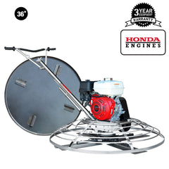 Tomahawk 36" Concrete Power Trowel 5.5HP Honda with Float Pan Cement Finishing Tool - Machine Horizon
