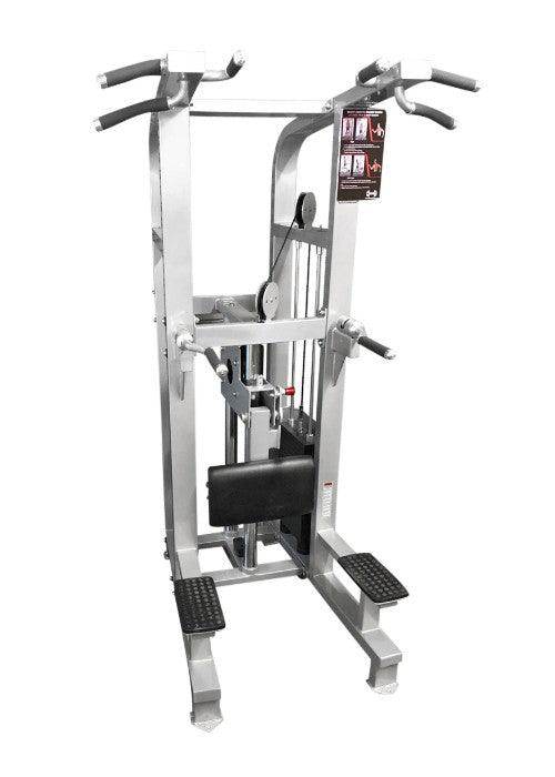 Dual Function Assisted Chin-Dip Combo - Muscle D Fitness - Adjustable - Plate Selectorized - Machine Horizon Dual Function Assisted Chin-Dip Combo - Muscle D Fitness - Adjustable - Plate Selectorized - Machine Horizon