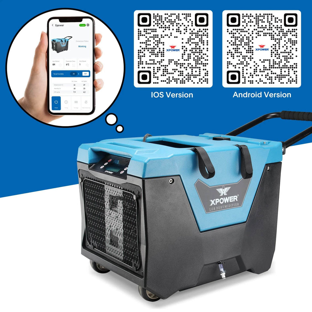 XPOWER XD-125Li Low Grain Refrigerant (LGR) Dehumidifier - Machine Horizon