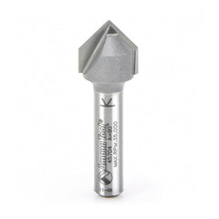 Axiom 2-Pc CNC Signmaking Router Bit Set, 1/4 in Shank (V-Groove & Liner) ABS205