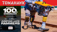 Tomahawk 3 HP Honda Vibratory Rammer Tamper with Honda GX100 Engine 3350 lbs/ft - Machine Horizon