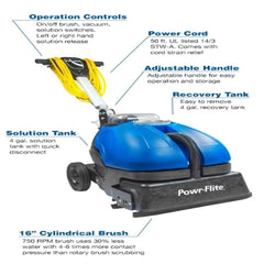 Powr-Flite CAS16 Compact Floor Scrubber – 750 RPM, 12500 sq ft/hr
