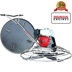 Tomahawk 36" Concrete Power Trowel 5.5HP Honda with Float Pan Cement Finishing Tool - Machine Horizon
