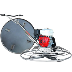Tomahawk 36" Concrete Power Trowel 5.5HP Honda with Float Pan Cement Finishing Tool - Machine Horizon