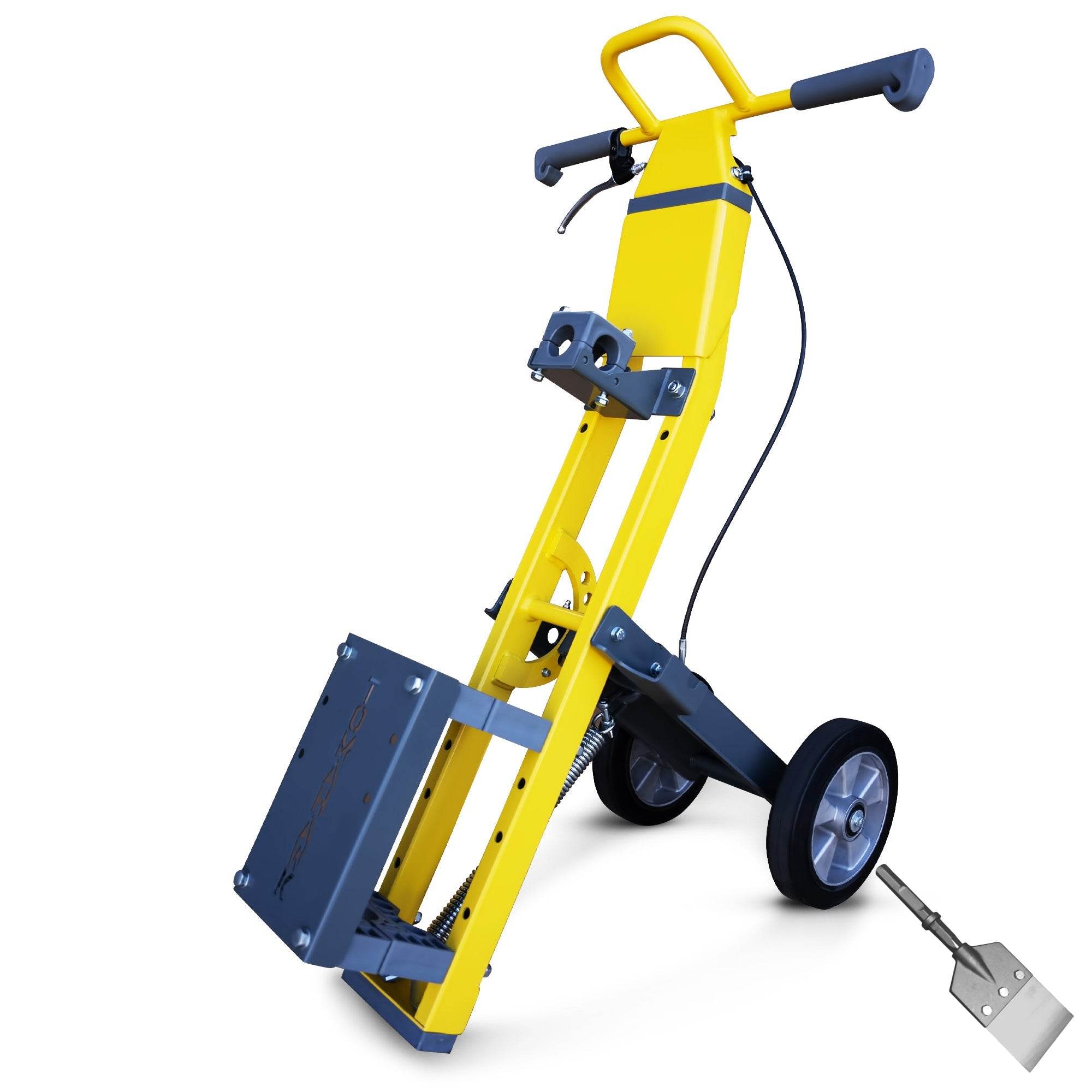 Tomahawk Demo Hammer Trolley – Heavy-Duty Universal Jackhammer Support Anti-Vibration Ergonomic Design for Effortless Demolition - Machine Horizon Tomahawk Demo Hammer Trolley – Heavy-Duty Universal Jackhammer Support Anti-Vibration Ergonomic Design for Effortless Demolition - Machine Horizon
