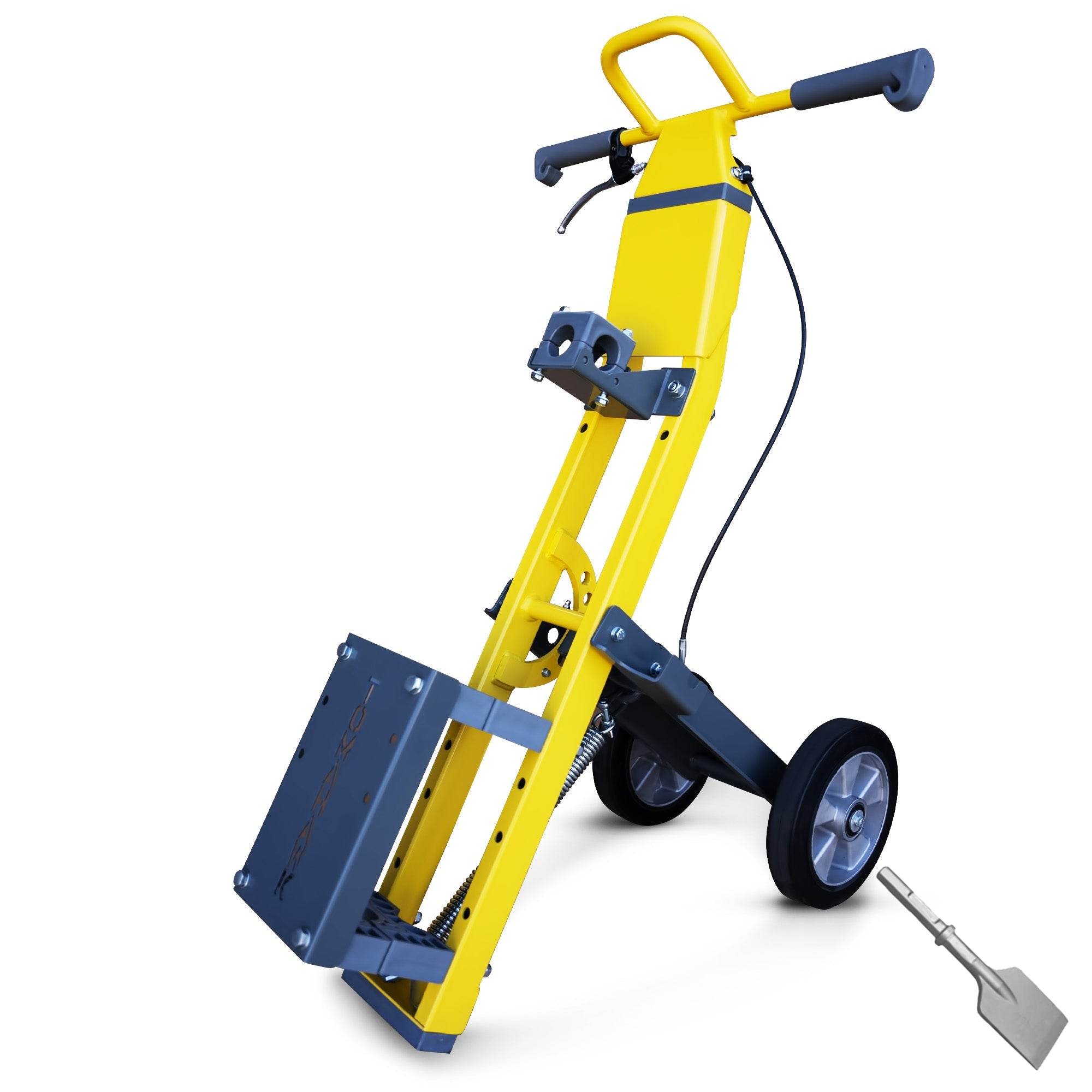 Tomahawk Demo Hammer Trolley – Heavy-Duty Universal Jackhammer Support Anti-Vibration Ergonomic Design for Effortless Demolition - Machine Horizon Tomahawk Demo Hammer Trolley – Heavy-Duty Universal Jackhammer Support Anti-Vibration Ergonomic Design for Effortless Demolition - Machine Horizon