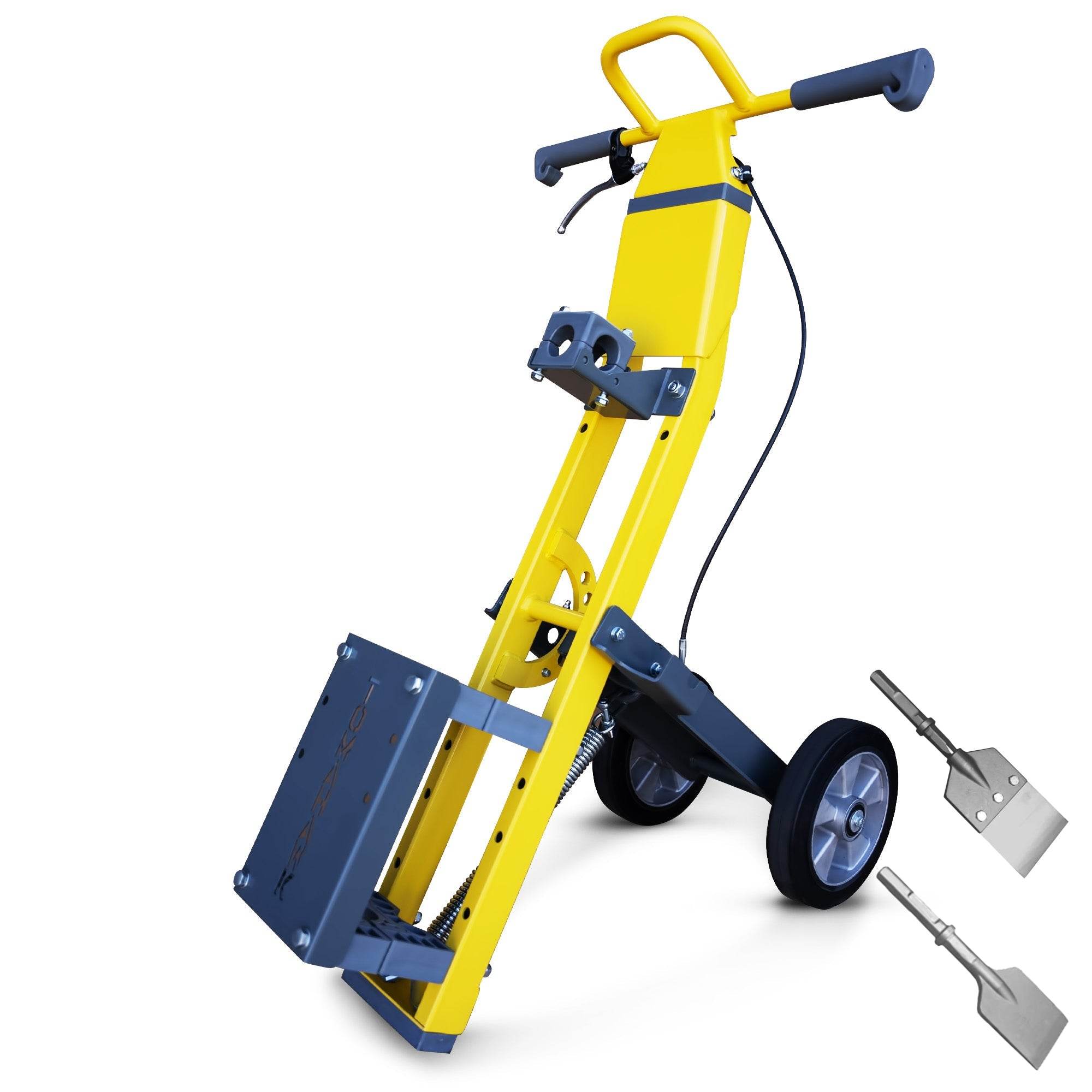 Tomahawk Demo Hammer Trolley – Heavy-Duty Universal Jackhammer Support Anti-Vibration Ergonomic Design for Effortless Demolition - Machine Horizon Tomahawk Demo Hammer Trolley – Heavy-Duty Universal Jackhammer Support Anti-Vibration Ergonomic Design for Effortless Demolition - Machine Horizon
