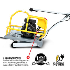 Tomahawk 6" Electric Early Entry Green Concrete Saw with 110V Motor - Machine Horizon