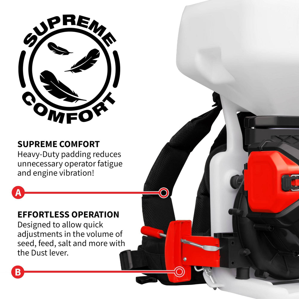Tomahawk 5 Gal Battery-Powered Fertilizer Spreader Broadcast Lawn Seed Ice Melt Salt - Machine Horizon