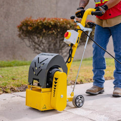 Tomahawk Electric 8” Concrete Scarifier Planer Grinder for Sidewalk Trip Hazard Repair, Traffic Line Removal - Machine Horizon