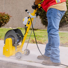 Tomahawk Electric 8” Concrete Scarifier Planer Grinder for Sidewalk Trip Hazard Repair, Traffic Line Removal - Machine Horizon