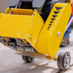 Tomahawk Electric 8” Concrete Scarifier Planer Grinder for Sidewalk Trip Hazard Repair, Traffic Line Removal - Machine Horizon