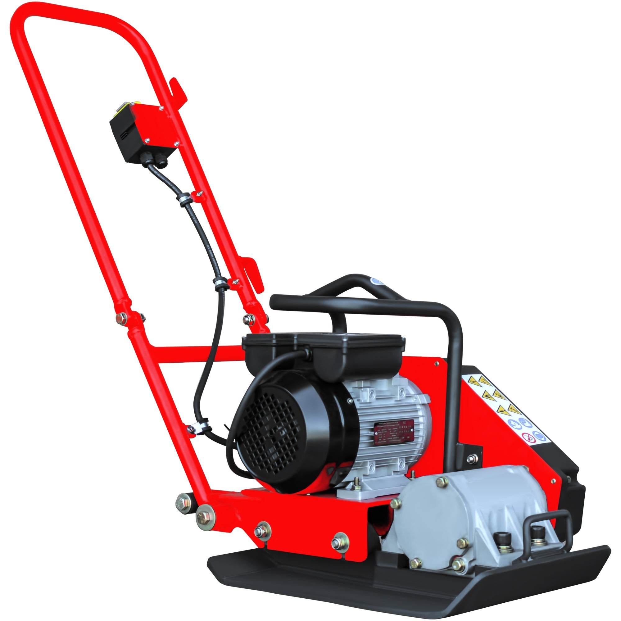 Tomahawk 2 HP Electric Vibratory Plate Compactor Tamper for Gravel Soil Compaction - Machine Horizon Tomahawk 2 HP Electric Vibratory Plate Compactor Tamper for Gravel Soil Compaction - Machine Horizon