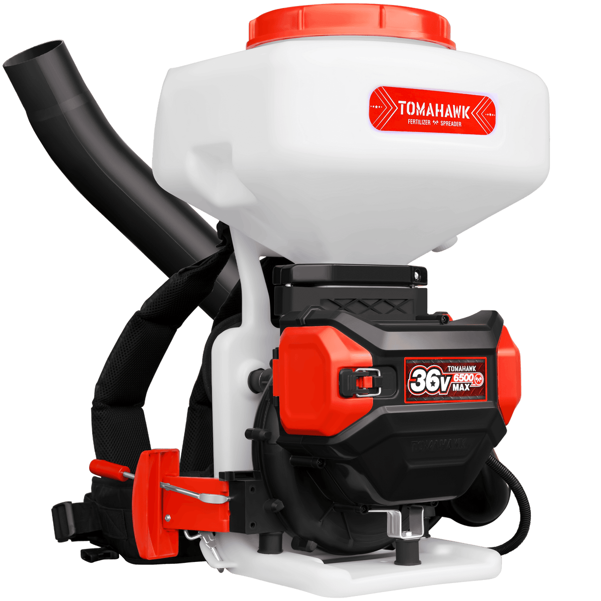 Tomahawk 5 Gal Battery-Powered Fertilizer Spreader Broadcast Lawn Seed Ice Melt Salt - Machine Horizon