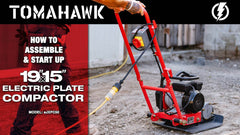 Tomahawk 2 HP Electric Vibratory Plate Compactor Tamper for Gravel Soil Compaction - Machine Horizon