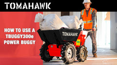 Tomahawk 30" Concrete Power Buggy Electric Battery Mini Dumper 660-lb. Bucket Capacity - Machine Horizon