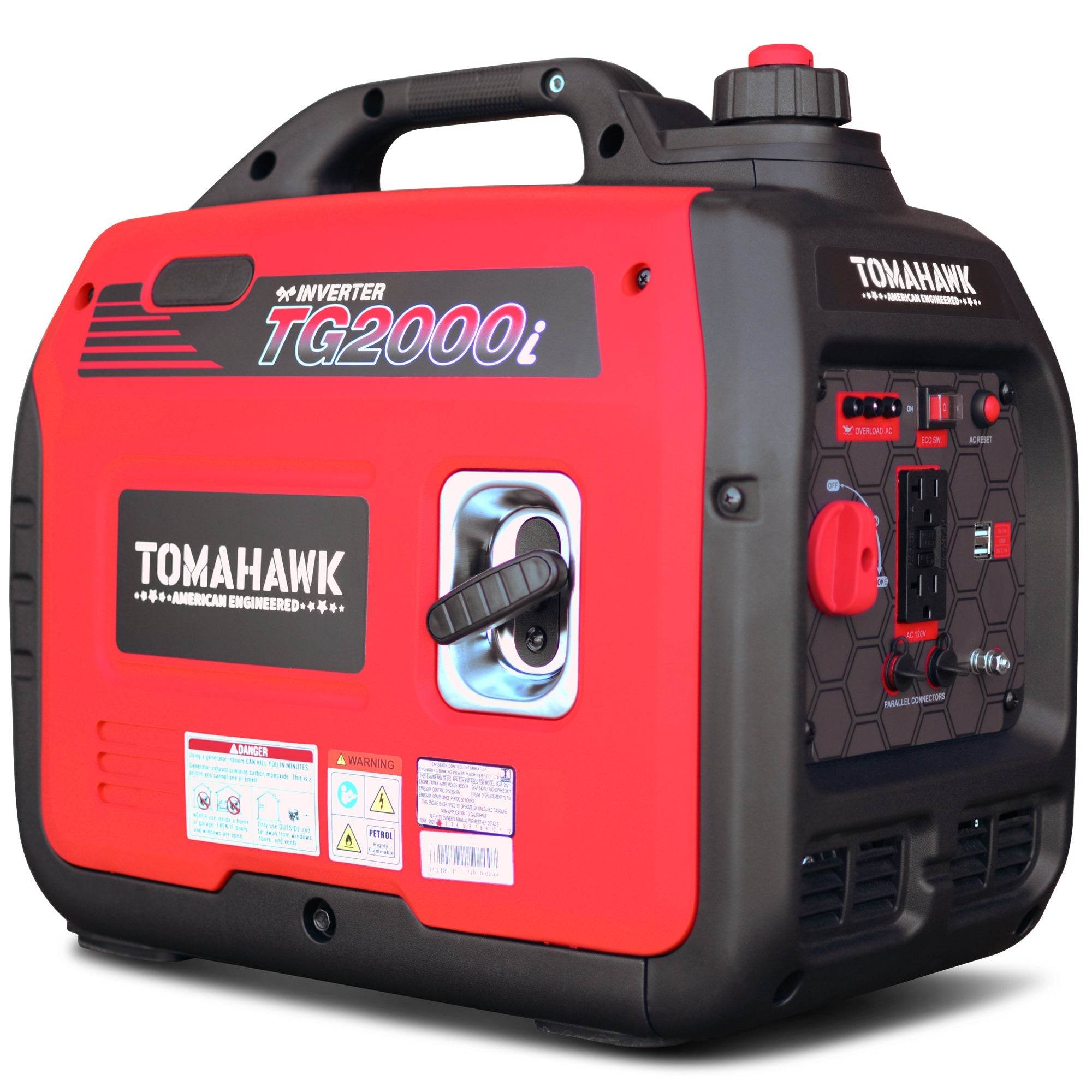 Tomahawk 2000 Watt Inverter Generator Super Quiet Portable Gas Power Professional Use - Machine Horizon Tomahawk 2000 Watt Inverter Generator Super Quiet Portable Gas Power Professional Use - Machine Horizon