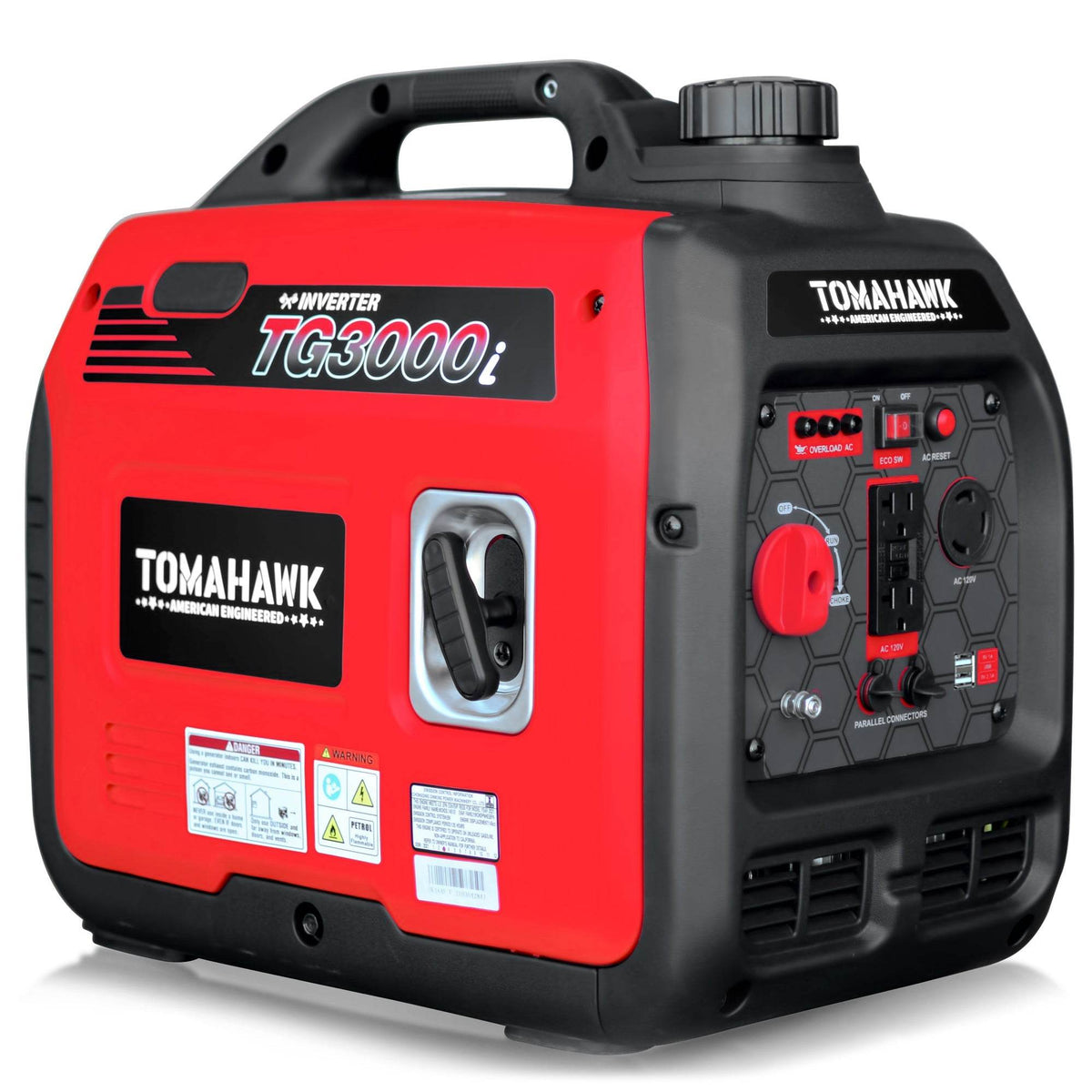 Tomahawk 3000 Watt Inverter Generator Super Quiet Portable Gas Power Professional Use - Machine Horizon
